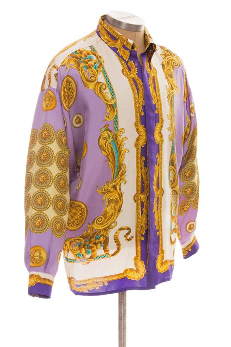 gianni versace mens silk shirt